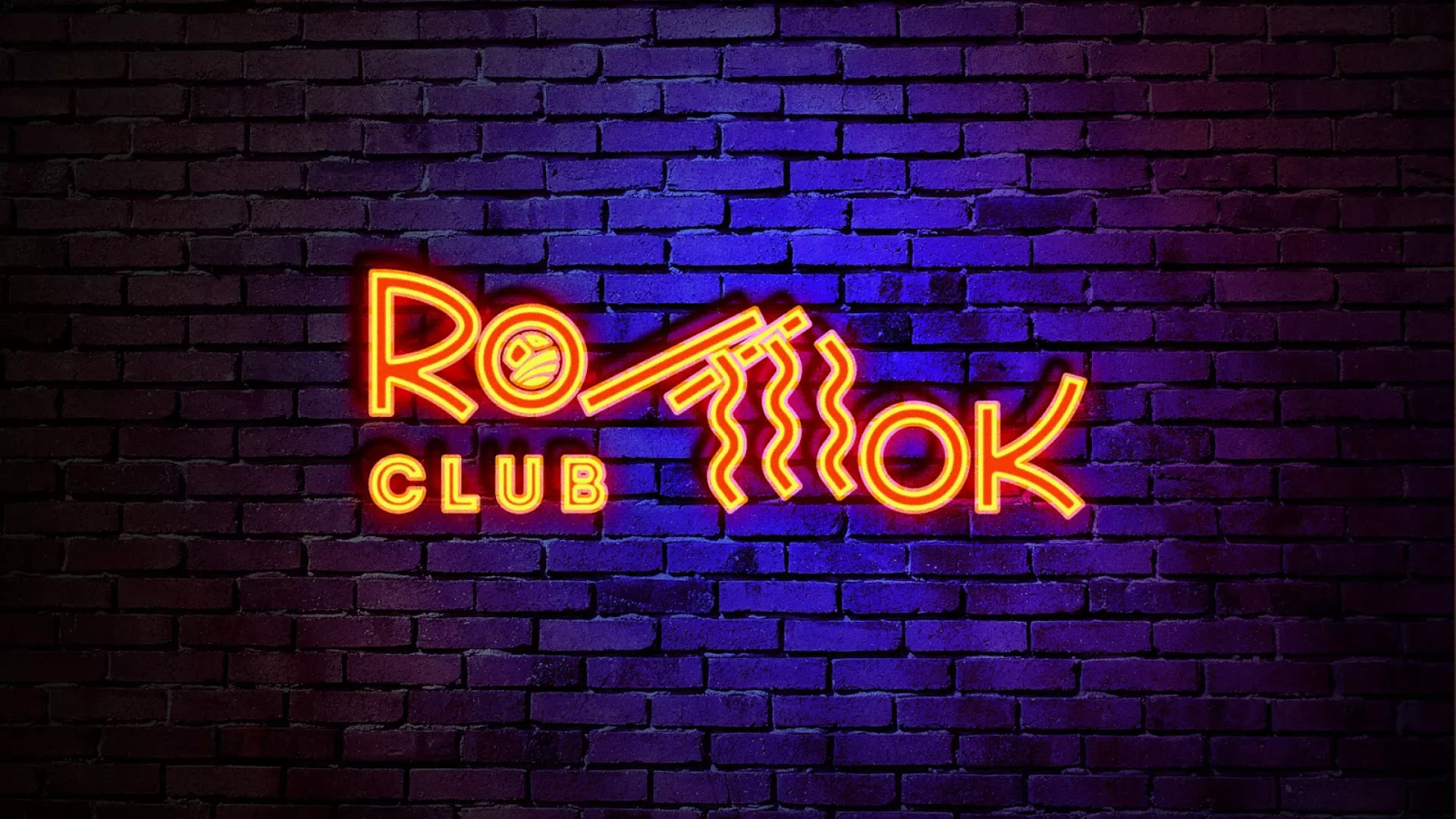 Разработка интерьерной вывески суши-бара «Roll Wok Club» в Орске